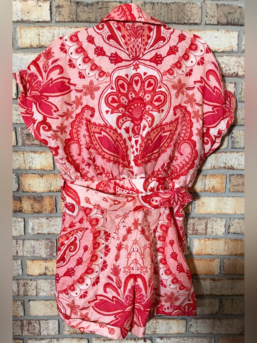 Farm Rio red romper M - Picture 3 of 5